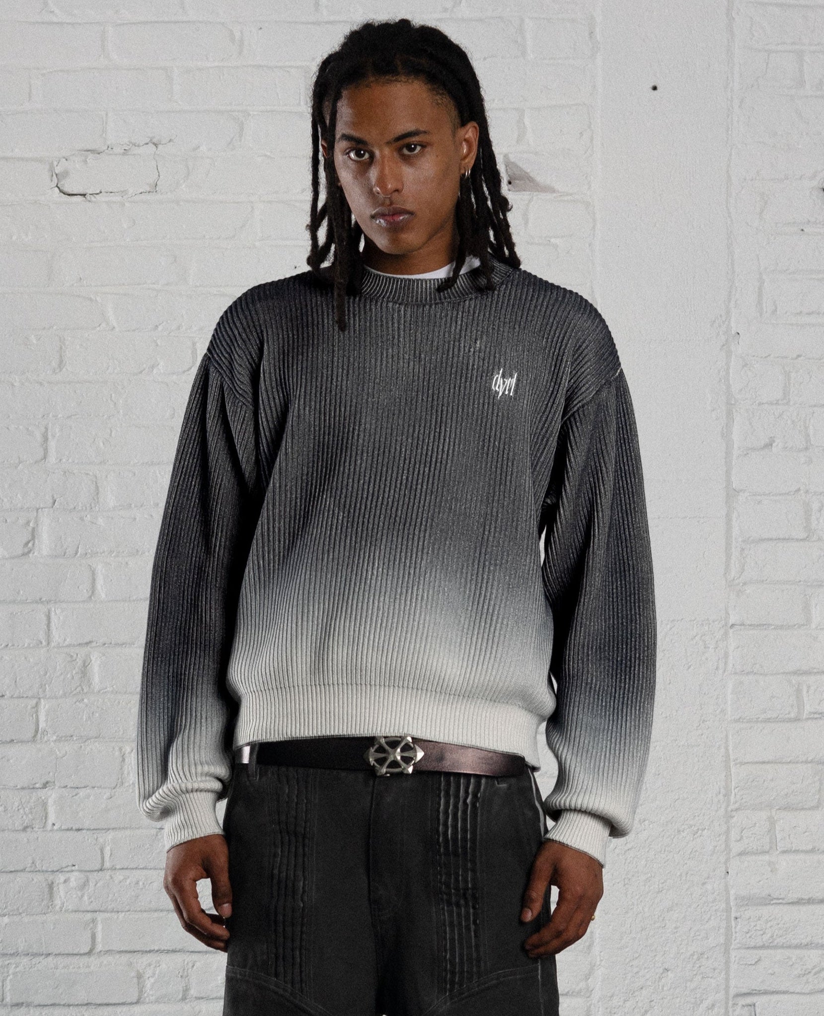 GREY SUNRISE GRADIENT KNIT